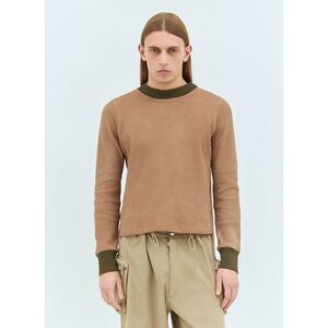 Charlie Constantinou Men Panelled Waffle Top With Scarf